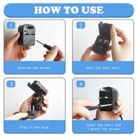 Adaptor priză EU-UK OFOAEEA cu împământare, set de 2 bucăți, pentru priză europeană Schuko și ștecher britanic 5