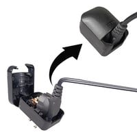 Adaptor priză EU-UK OFOAEEA cu împământare, set de 2 bucăți, pentru priză europeană Schuko și ștecher britanic 7