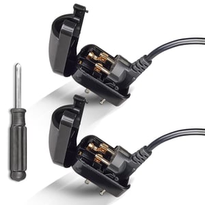 OFOAEEA EU-UK Átalakító Dugó Földelt Csatlakozó Adapter 2 db-os Csomag Európai Schuko Aljzathoz Brit Dugaljhoz