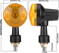 OFZVEO Motoros Index Lámpa 12V Halogén Vízálló 4 Darabos Szett Univerzális Motorkerékpár Robogó Quad 5