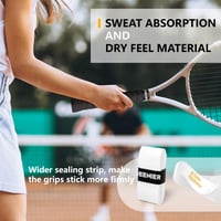Set benzi overgrip pentru racheta de tenis Ogeenier, antiderapante și rezistente la transpirație, pachet de 3/6/12 bucăți 6
