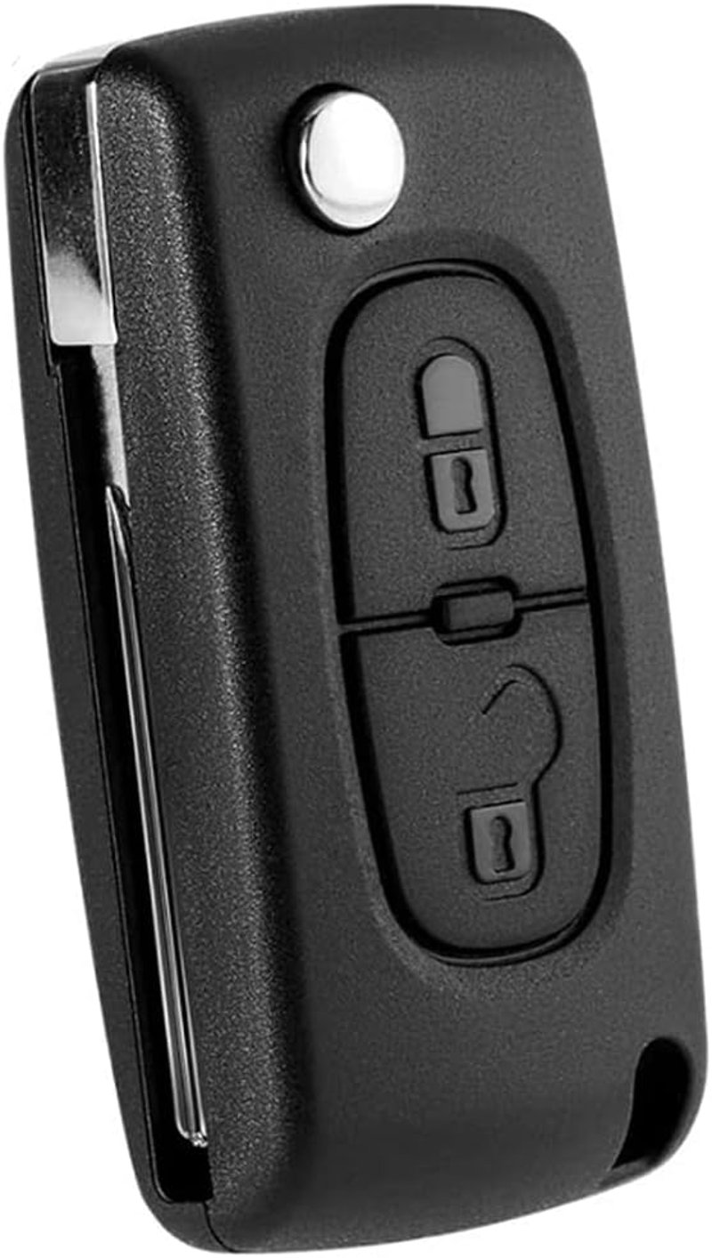 OGGIPRO 2 gombos autókulcs ház Peugeot 207 307 308 407 408 3008 5008 Citroen C2 C3 C4 C5 C6 C8