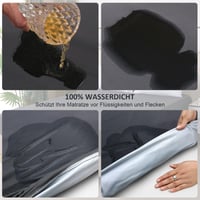Ohano Vodotesný chránič matraca 160x200 cm, napínacia plachta, tmavosivá, priedušný, ochrana proti inkontinencii, poťah na matrac, ochrana proti vlhkosti, na všetky ročné obdobia 3