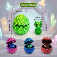 Colecție de 4 ouă de dragon OhebEsx, ouă de dragon surpriză cu dragoni în miniatură 2