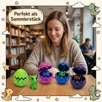 Colecție de 4 ouă de dragon OhebEsx, ouă de dragon surpriză cu dragoni în miniatură 5