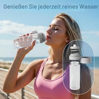OHFAMO 12 bucăți MicroDisc Filtru de apă compatibil cu sticlele Brita Fill&Go, discuri de filtrare ambalate individual, împotriva clorului și microparticulelor 7