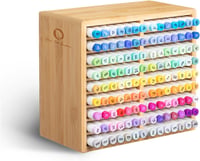 Organizator de birou din bambus Ohuhu cu 18 compartimente - capacitate 126 de locuri 1