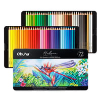 Set creioane colorate Ohuhu seria Halawa, 72 de piese, mină moale pe bază de ulei de 4 mm, creioane profesionale pentru artiști și adulți 1
