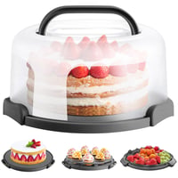 Ohuhu posuda za tortu, višenamjenska kutija za torte 3 u 1 za torte od 10 inča 1