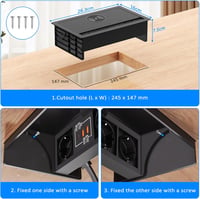 Ohuo 3 az 1-ben visszahúzható elosztó USB-C PD 20W és vezeték nélküli töltéssel 7