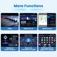 OiLiehu Android 13 4+64G 10,1" dupla DIN autórádió CarPlay Bluetooth GPS WiFi kormányvezérléssel Mitsubishi ASX 1 Peugeot 4008 Citroen C4 to 8