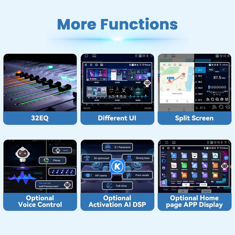 OiLiehu Android 13 4+64G 10,1" dupla DIN autórádió CarPlay Bluetooth GPS WiFi kormányvezérléssel Mitsubishi ASX 1 Peugeot 4008 Citroen C4 to