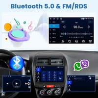 OiLiehu Android 13 4+64G 10,1" dupla DIN autórádió CarPlay Bluetooth GPS WiFi kormányvezérléssel Mitsubishi ASX 1 Peugeot 4008 Citroen C4 to 5