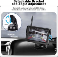 OiLiehu Vezeték nélküli AHD Tolatókamera szett 1080P - 4,3" monitor, IP68 vízálló, éjszakai látás 6