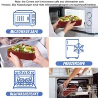 OITUGG 3-poschodový obedár 2200 ml červený Bento box pre dospelých s príborom, bez BPA, vhodný do mikrovlnky, desiatový box do kancelárie 8