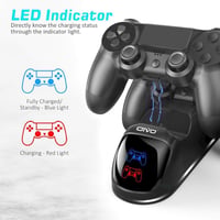 OIVO PS4 Kontroller Töltőállomás - PlayStation 4 Gyorstöltő Dokk 2