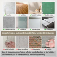 OJTOJT Mramorová nálepka na obkladačky, 10 ks, Samolepiaci obklad na kuchynskú zástenu a do kúpeľne, 60 x 30 cm, Vodoodolná, Oblačne biela 7