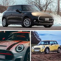 OJTOJT Mini Cooper F55 F56 F57 fényszóró díszgyűrű szett fekete 2014-2021 6