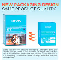 OK TAPE Pro Kinezio Tape 5cm x 5m Vízálló Rugalmas Tekercs Térdfájdalom Könyök Váll (2db Bézs) 2