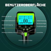 OKESAM Professzionális Fémkereső Felnőtteknek és Gyerekeknek - Vízálló Aranykereső LCD Kijelzővel, 10 Hüvelykes Tekerccsel, 2000 mAh Akkumul 6
