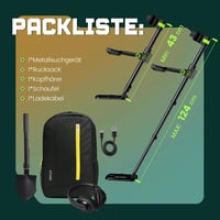 OKESAM Professzionális Fémkereső Felnőtteknek és Gyerekeknek - Vízálló Aranykereső LCD Kijelzővel, 10 Hüvelykes Tekerccsel, 2000 mAh Akkumul 5