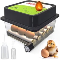 Okköbi OBI-12 Automata Tojáskeltető 12 Tojáshoz - Digitális Hőmérséklet és Páratartalom Szabályozás, Beépített Tojásforgatóval, Hőszigetelő  1