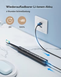 OKMIMO Sonic elektromos fogkefe felnőtteknek 4 cserélhető fogkefefejjel 9