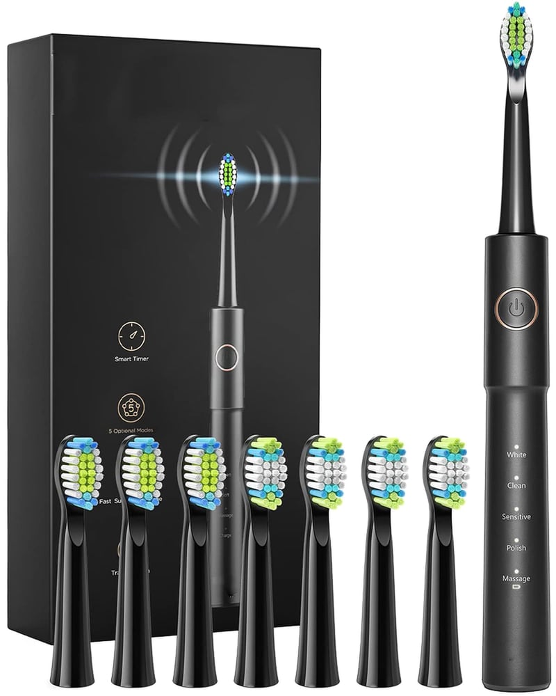 OKMIMO Sonic elektromos fogkefe felnőtteknek 4 cserélhető fogkefefejjel