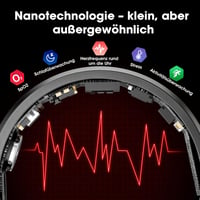 Okosgyűrű - 5ATM Vízálló Aktivitásmérő Ezüst Színben, Alvásfigyelő, Lépésszámláló, Bluetooth Kompatibilis, Távirányítható, Kamera  3
