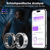 Okosgyűrű - 5ATM Vízálló Aktivitásmérő Ezüst Színben, Alvásfigyelő, Lépésszámláló, Bluetooth Kompatibilis, Távirányítható, Kamera  5