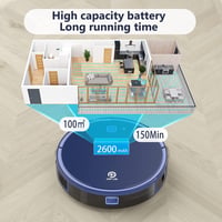 OKP K7 Robotporszívó és Felmosó - 2200Pa Szívóerő, 120 Perc Üzemidő, 300ml Víztartály, Alkalmazás/Hangvezérlés, Állatszőr Eltávolítás, Öntöl 6