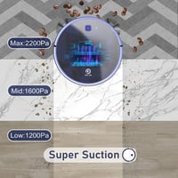 OKP K7 Robotporszívó és Felmosó - 2200Pa Szívóerő, 120 Perc Üzemidő, 300ml Víztartály, Alkalmazás/Hangvezérlés, Állatszőr Eltávolítás, Öntöl 3