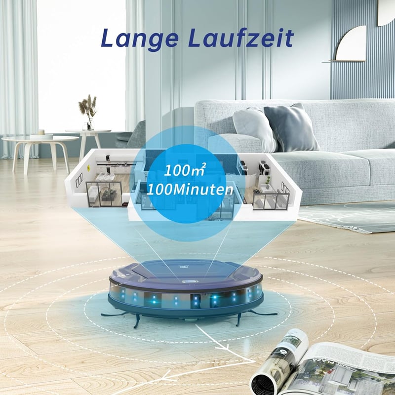 OKP Mini Robot Porszívó WiFi Kapcsolattal Intelligens Takarítógép