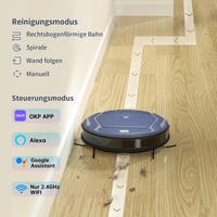OKP Mini Robot Porszívó WiFi Kapcsolattal Intelligens Takarítógép 5