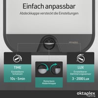 Oktaplex Cera vanjska svjetiljka sa senzorom pokreta IP54 3000K toplo bijelo svjetlo vanjska zidna svjetiljka 6