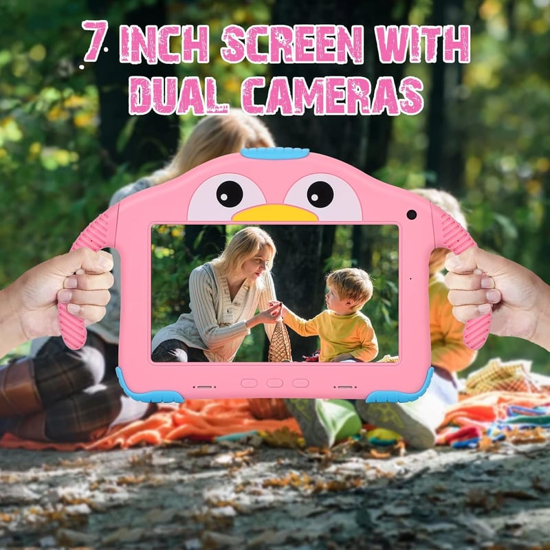 okulaku 7" Gyerek Tablet 32GB WiFi Dual Kamera Szülői Kontrol 3-14 év