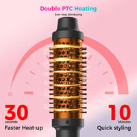 OKWRAP 38mm Göndörítő Kefe LED Kijelzővel 120-200°C Hőfokszabályozás 3