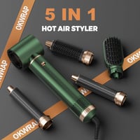 OKWRAP 5 az 1-ben Hajstyler Szett - Hajszárító, Göndörítő, Egyenesítő és Volumen Brush 2