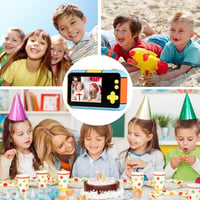 OKYUK gyerek digitális fényképezőgép 24MP, 2,4" LCD, 1080P HD, 32 GB SD - kék 6