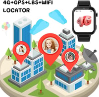 OKYUK 4G gyerek okosóra GPS-szel, videóhívás, SOS, iskolai mód - fekete 3