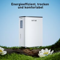 OKYUK električni odvlaživač zraka, 12 L, s digitalnim prikazom vlage, tih (32 dB), za prostorije do 30 m², s automatskim isključivanjem, za kamp-kućice i kupaonice 9