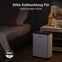 OKYUK električni odvlaživač zraka, 12 L, s digitalnim prikazom vlage, tih (32 dB), za prostorije do 30 m², s automatskim isključivanjem, za kamp-kućice i kupaonice 7