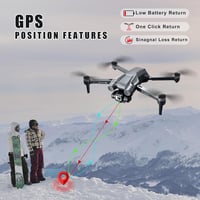 OKYUK I8 MAX GPS Drón 1080P Kamerával - Kefementes Motor, 20 Perces Repülési Idő, Kezdőknek, Követő Mód, Optikai Áramlás Érzékelő 4
