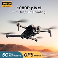 OKYUK I8 MAX GPS Drón 1080P Kamerával - Kefementes Motor, 20 Perces Repülési Idő, Kezdőknek, Követő Mód, Optikai Áramlás Érzékelő 2