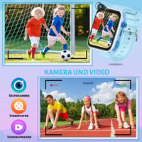 Inteligentné hodinky pre deti OKYUK so 4G GPS lokátorom, obojsmerným hovorom, SOS, rôznymi štýlmi ciferníka, pre chlapcov a dievčatá vo veku 6-12 rokov, modré 5