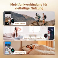 Inteligentné hodinky OKYUK pre ženy s funkciou telefonovania, 1,27" HD dotykový displej, 24-hodinové meranie pulzu a SpO2, monitor spánku, 90+ športových režimov, kompatibilné s Android a iOS, strieborné 7