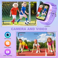 Detské inteligentné hodinky OKYUK T45 4G s GPS - fialové 4
