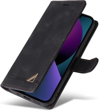 OKZone Google Pixel 6 mágneses flip tok, műbőr, kártyatartóval és kitámasztóval - fekete 7
