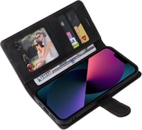 OKZone Google Pixel 6 mágneses flip tok, műbőr, kártyatartóval és kitámasztóval - fekete 4