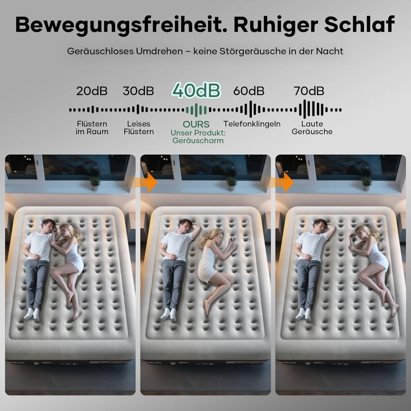 OlarHike Önfelfújó Légmatrac 2 Személyes 180x200cm Vendégágy Kempinghez